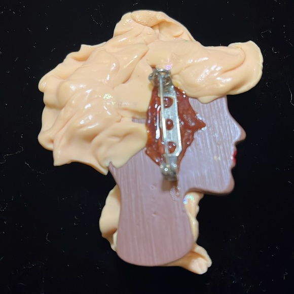 Vintage Head Brooch/Pin/Pendant - Picture 3 of 17
